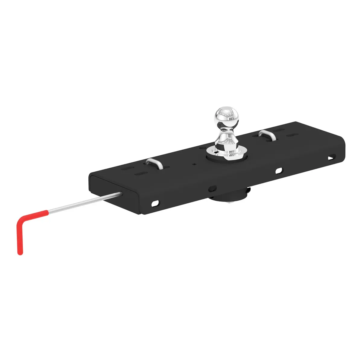 Curt 60607 Double Lock Gooseneck Hitch With Flip-And-Store Ball, 30,000 Lbs., 2-5/16-Inch Ball 1