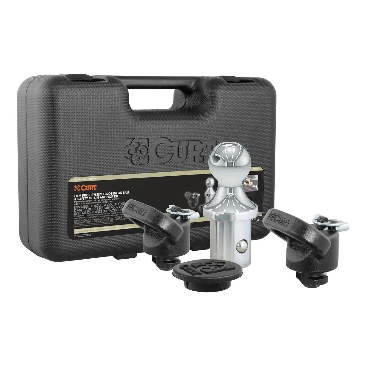Curt 60618 Oem Puck System Gooseneck Hitch Kit For Ram Trucks, 30,000 Lbs. Gtw, 2-5/16-Inch Ball, Oem Puck System Required 1