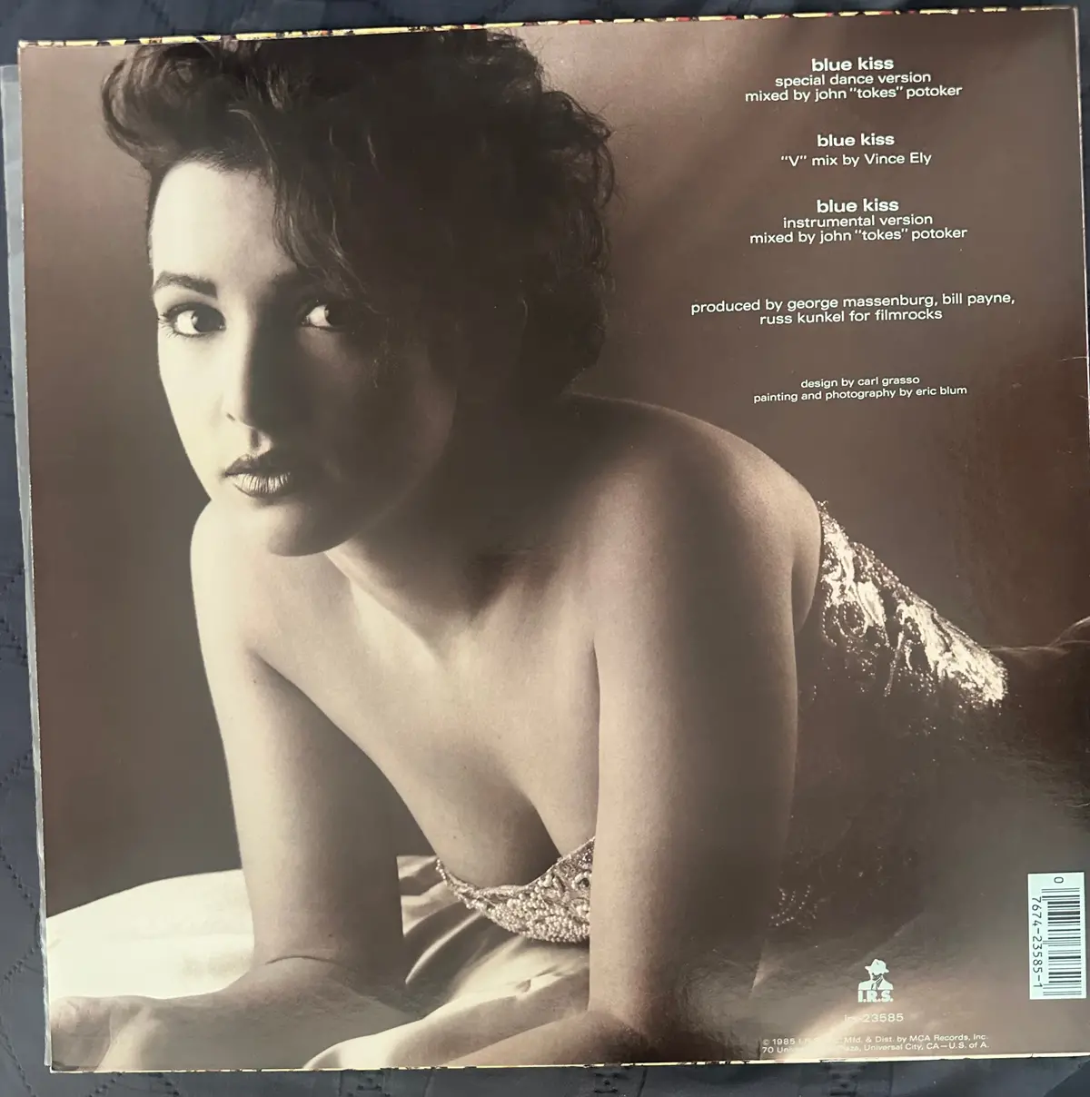 Jane Wiedlin (Go-Go's) Blue Kiss 12” Single. Lp Vinyl - Used 2