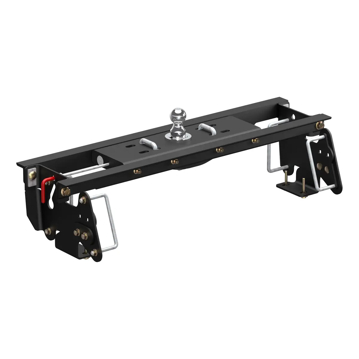 Curt 60682 Double Lock Ezr Gooseneck Hitch With Flip-And-Store Ball, 30,000 Lbs., 2-5/16-Inch Ball, Fits Select Ram, Dodge Ram 2500, 3500 1