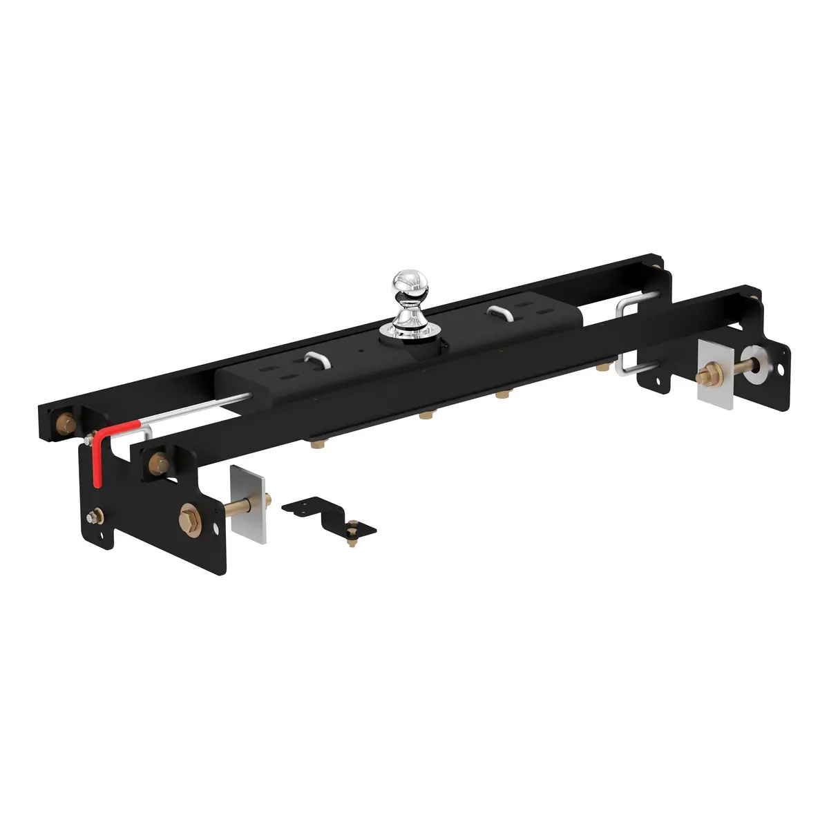 Curt 60711 Double Lock Gooseneck Hitch With Flip-And-Store Ball, 30,000 Lbs., 2-5/16-Inch Ball, Fits Select Chevrolet Silverado, Gmc Sierra 1500, 2500 Ld 1