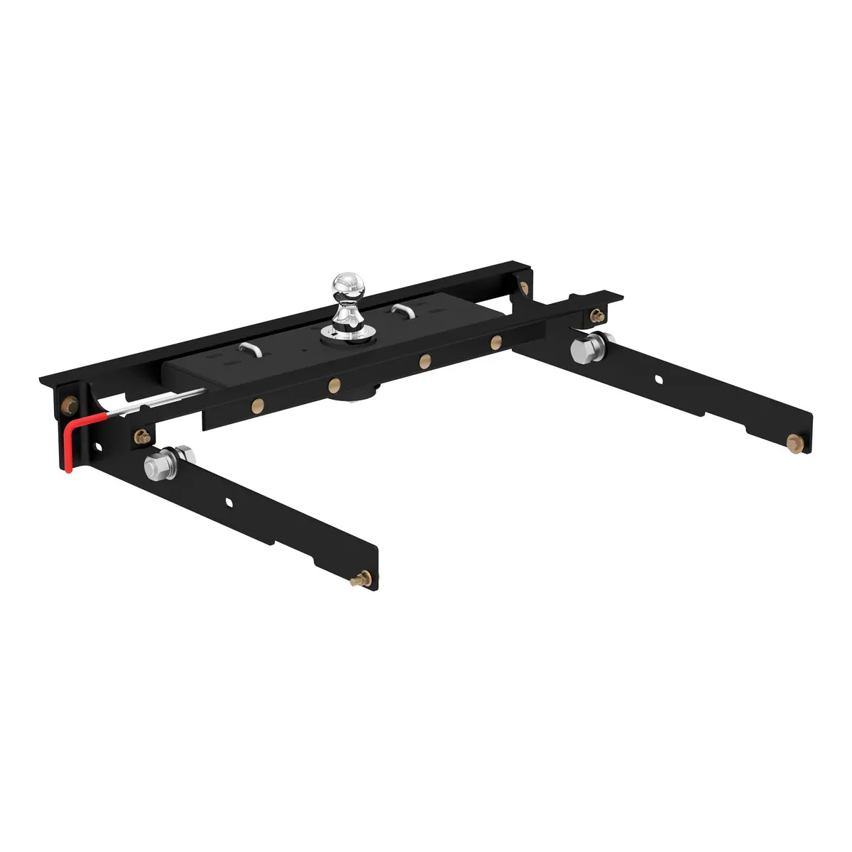 Curt 60723 Double Lock Gooseneck Hitch With Flip-And-Store Ball, 30,000 Lbs., 2-5/16-Inch Ball, Fits Select Ford F-150, F-250, F-350 1