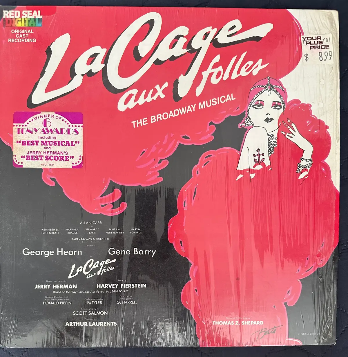 La Cage Aux Folles Lp Vinyl Original Cast Recording - Used 1