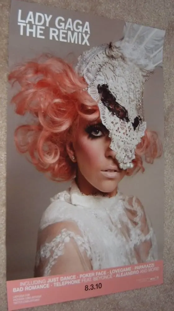 Lady Gaga - Official Promo Poster 11X17" The Remix 1