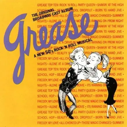 Grease: A New 50'S Rock 'N Roll Musical - The Original Broadway Cast Album Cd - Used 1