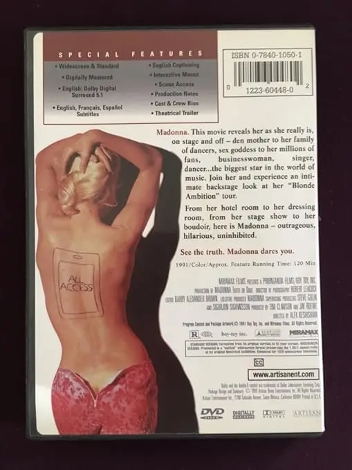 Madonna - Truth Or Dare (1St Pressing) Dvd -- Used 2