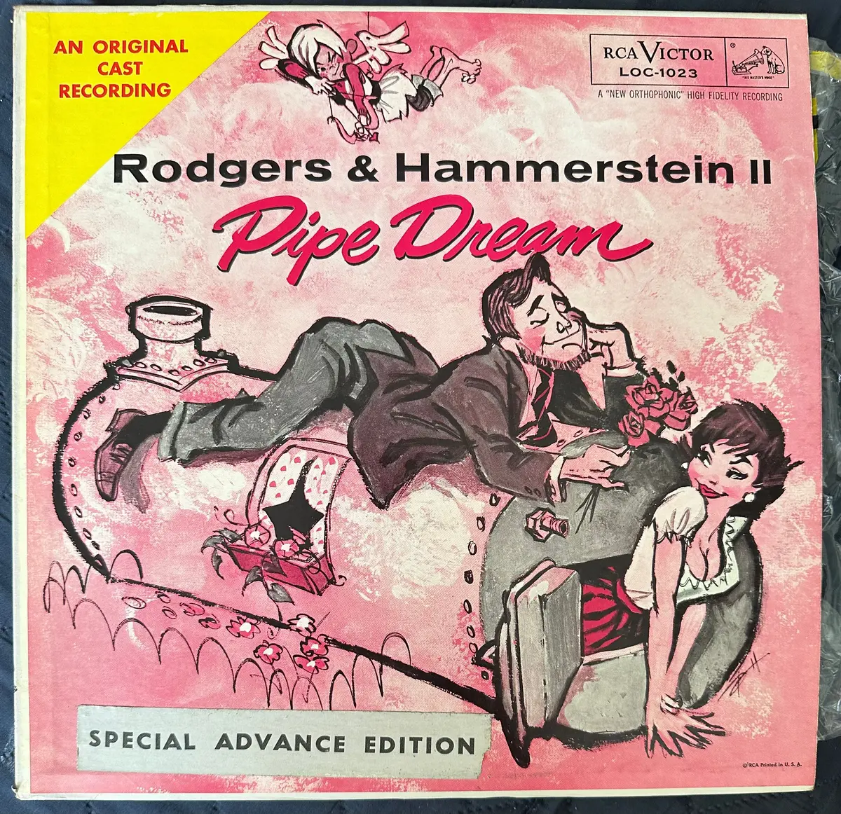 Original Cast Rodgers & Hammerstein Pipe Dream Vinyl Record Lp = Used 1
