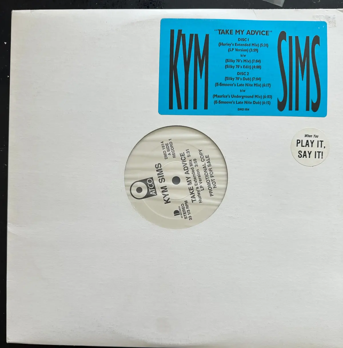 Kym Sims 12” Single 2Xlp (Promo) Vinyl - Used 1