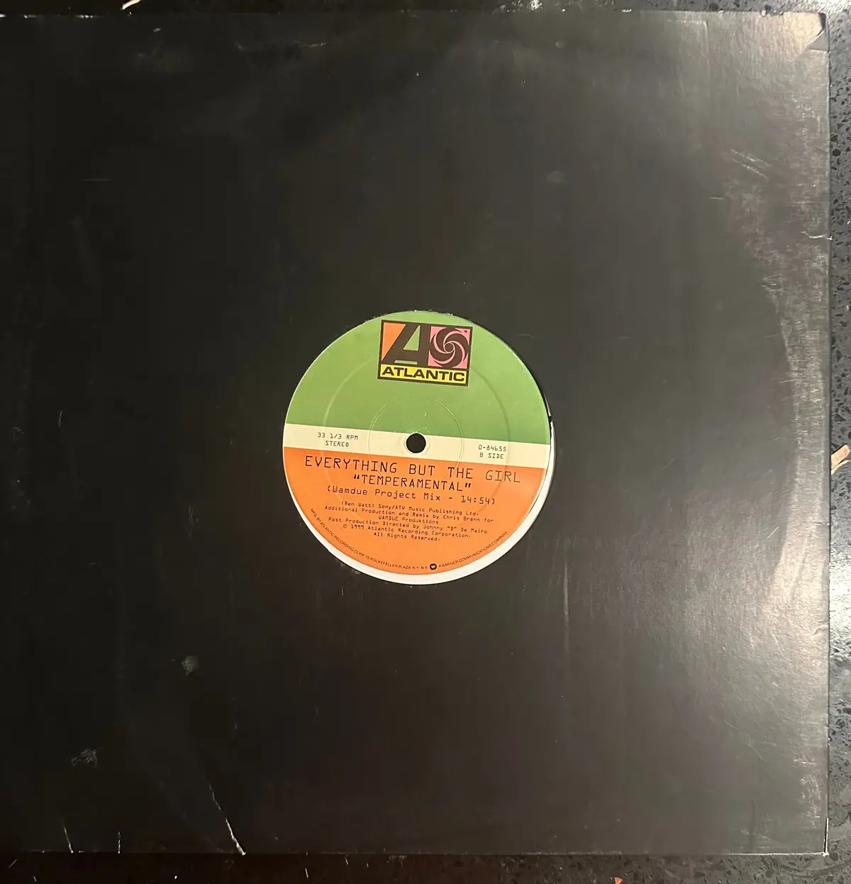 Everything But The Girl - Temperamental 12" Single Lp Vinyl - Used 1