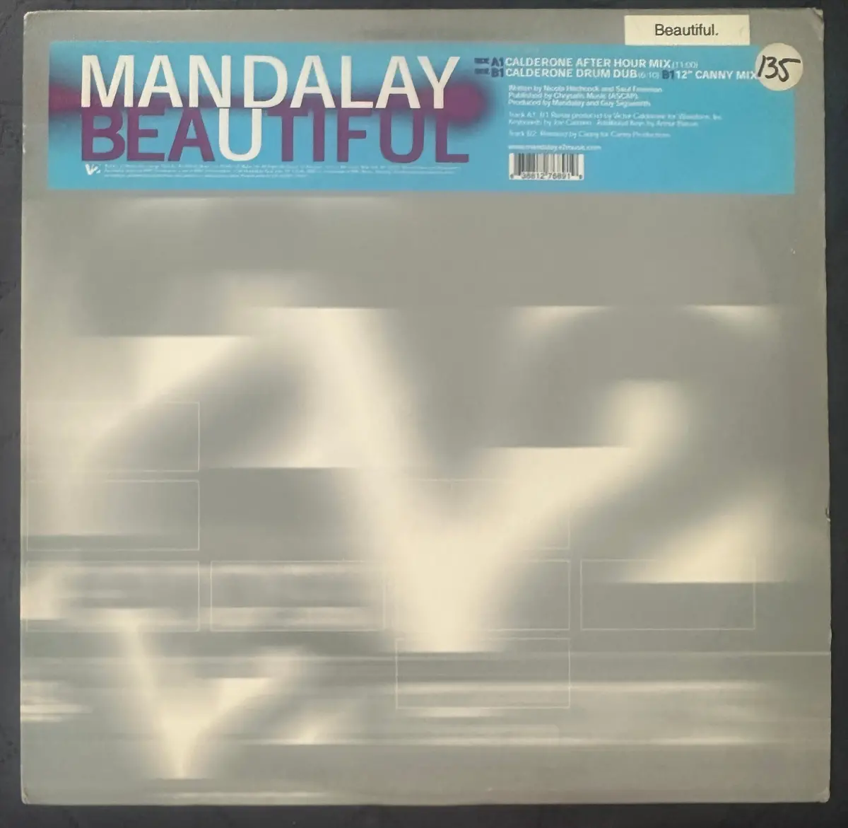 Mandalay - Beautiful 12" Single Lp Vinyl Used 1