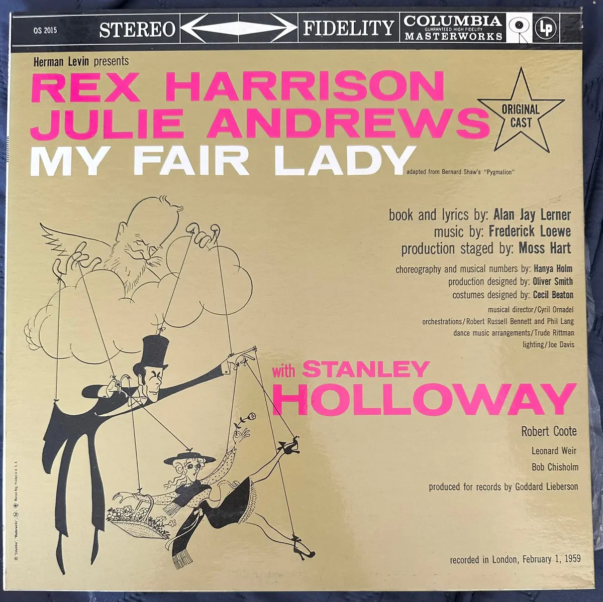My Fair Lady Julie Andrews, Rex Harrison, Original Lp Vinyl 1