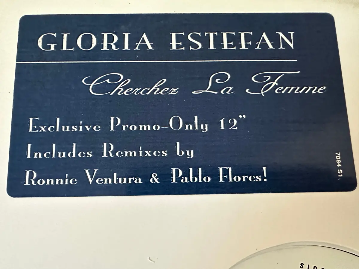 Gloria Estefan - Cherchez La Femme 12" Single (Promo) Lp Vinyl - Used 2