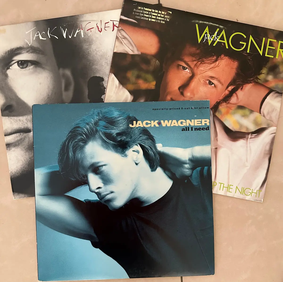 Jack Wagner - Album Lot  3Xlp Vinyl - Used 1