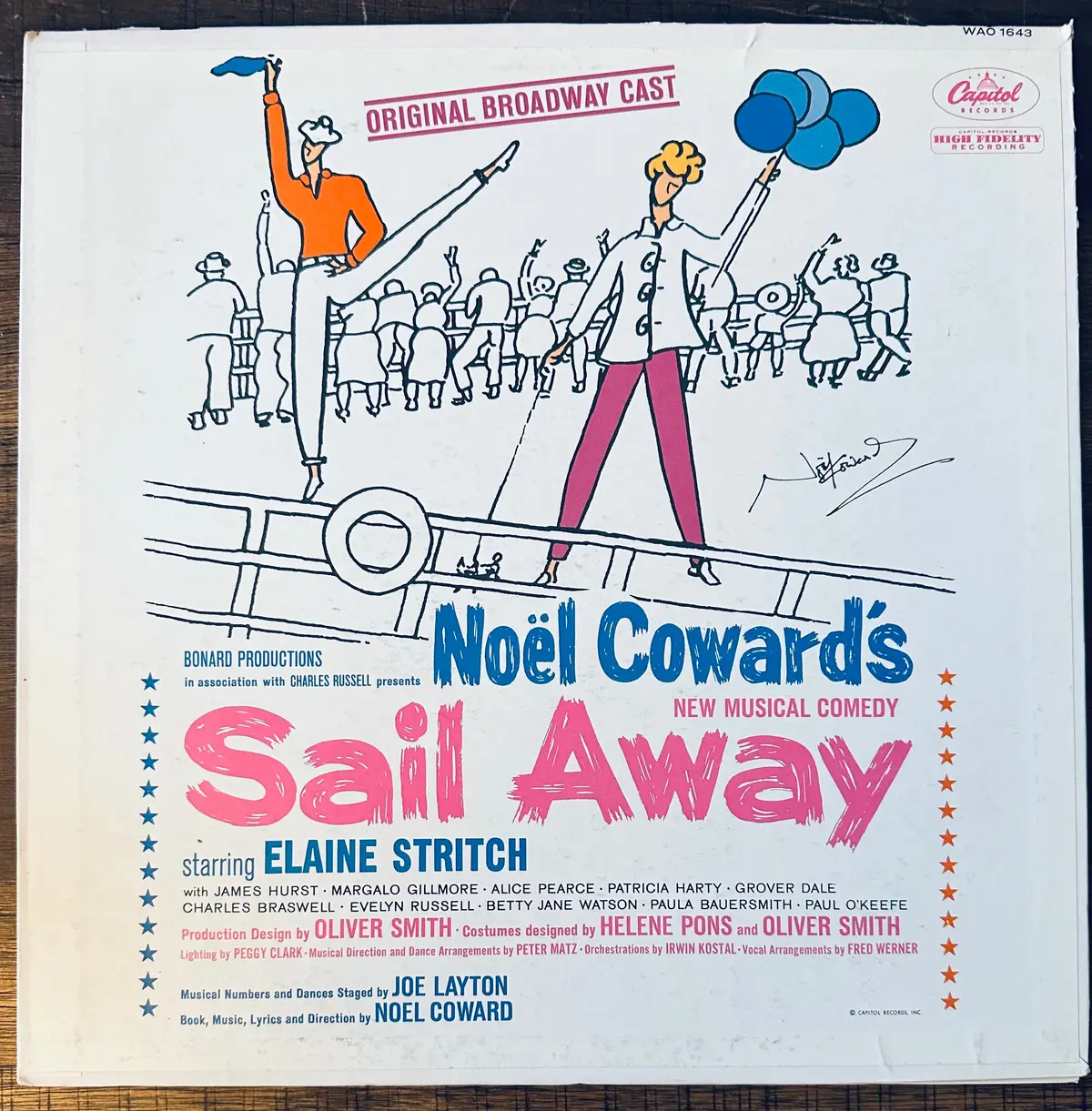 Elaine Stritch In The Broadway Original Musical Sail Away Original Lp Vinyl Gate Fold 1