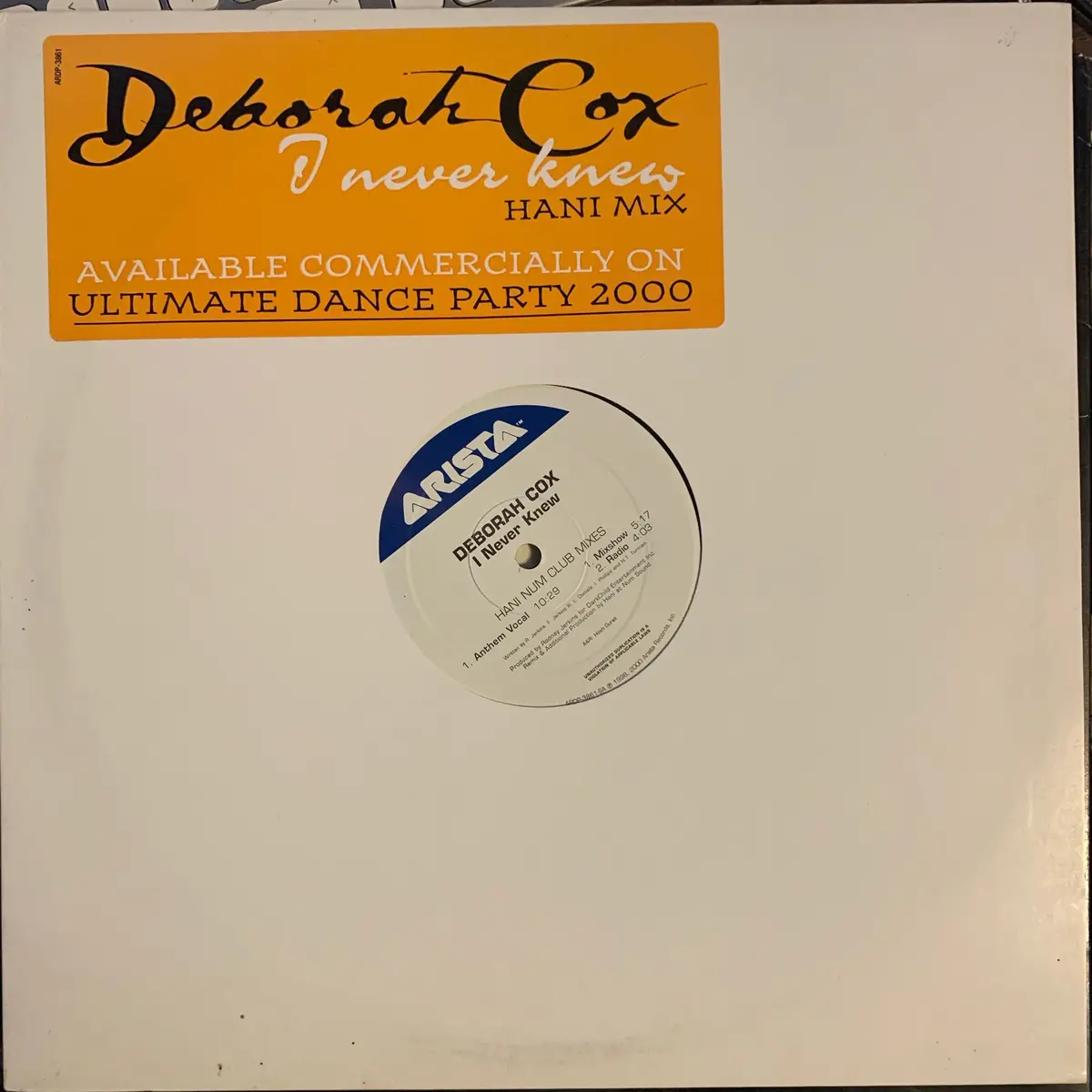 Deborah Cox - I Never Knew -  12" Remix Lp Vinyl - Used 1