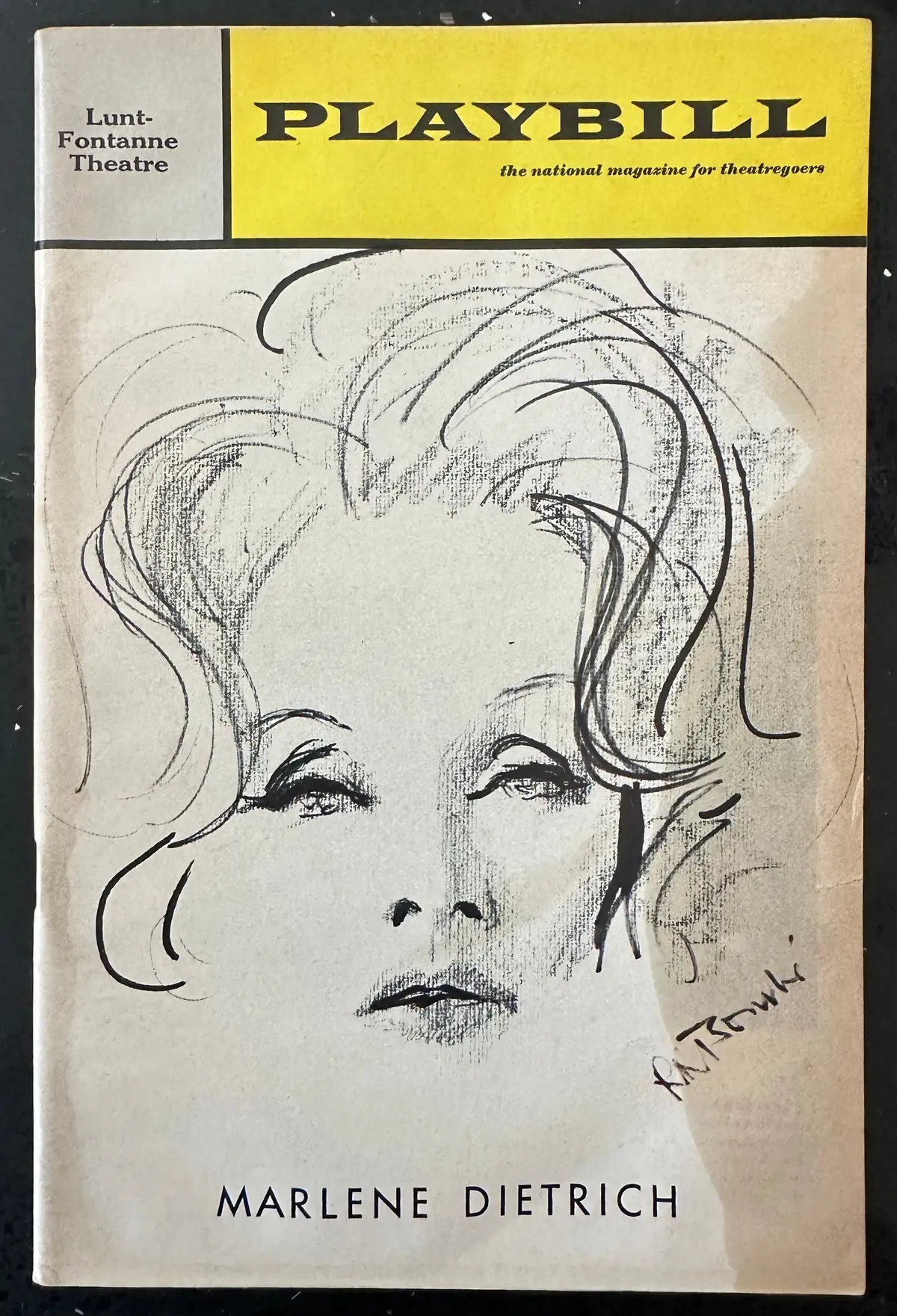 Marlene Dietrich Playbill 1