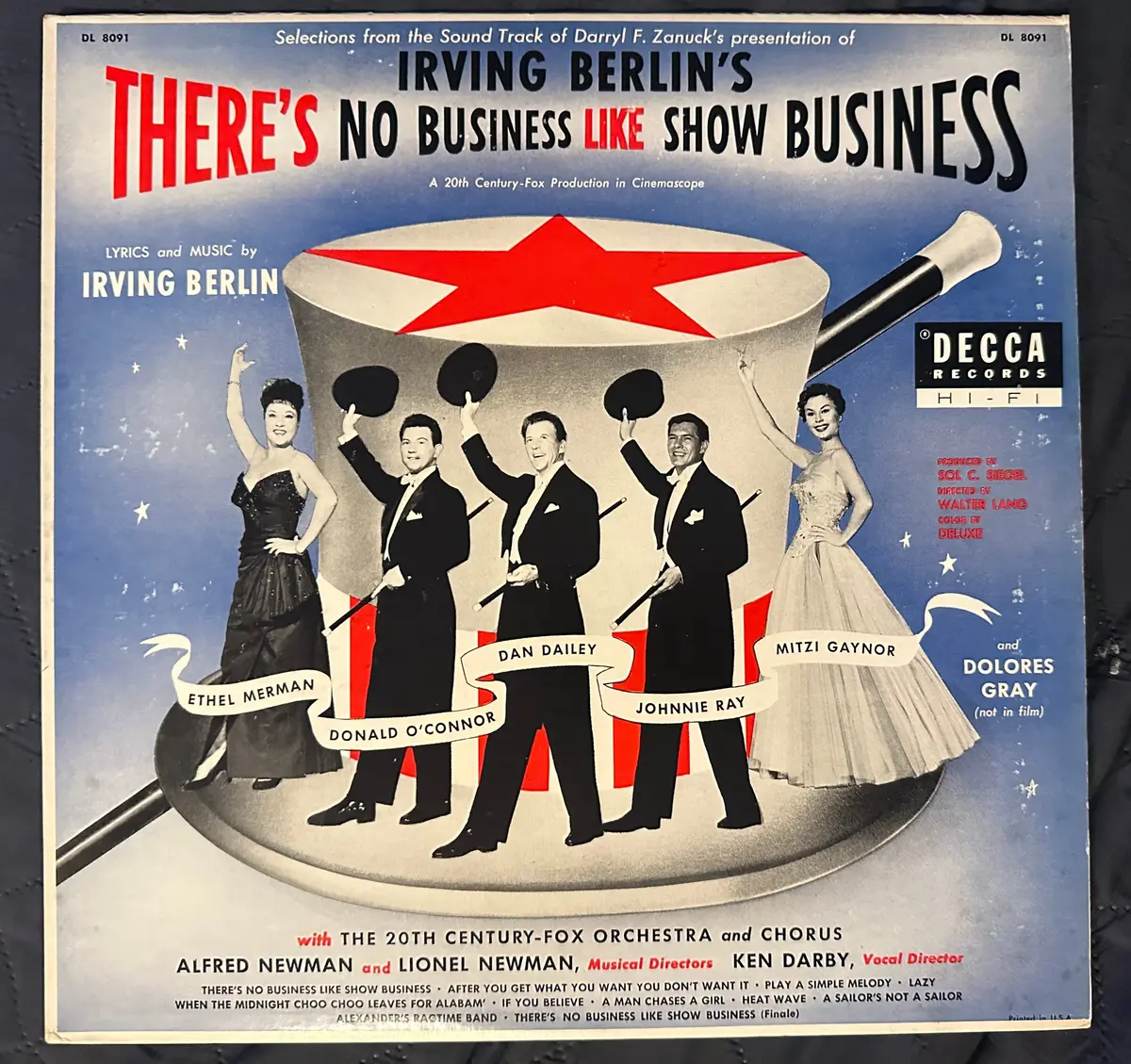 Ethel Merman In There's No Business Like Show Business Soundtrack Lp Vinyl - Used 1