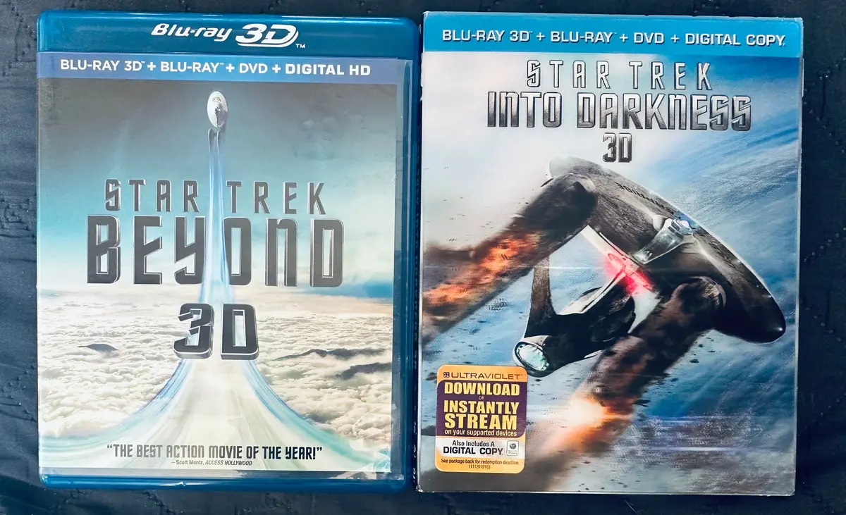 Star Trek Beyond And Into Darkness 3D Blu-Ray Editions - Used 1