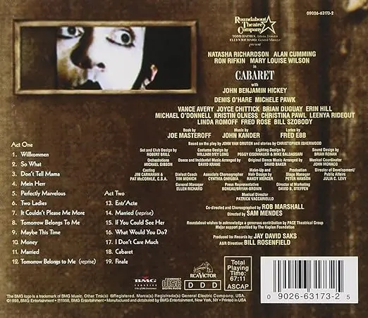 Cabaret: The New Broadway Cast Recording 1998 Broadway Revival Cd - Used 2