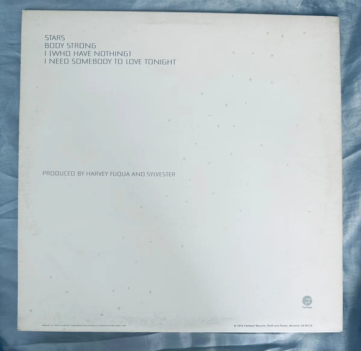 Sylvester - Stars 1979 Lp Vinyl Used 2