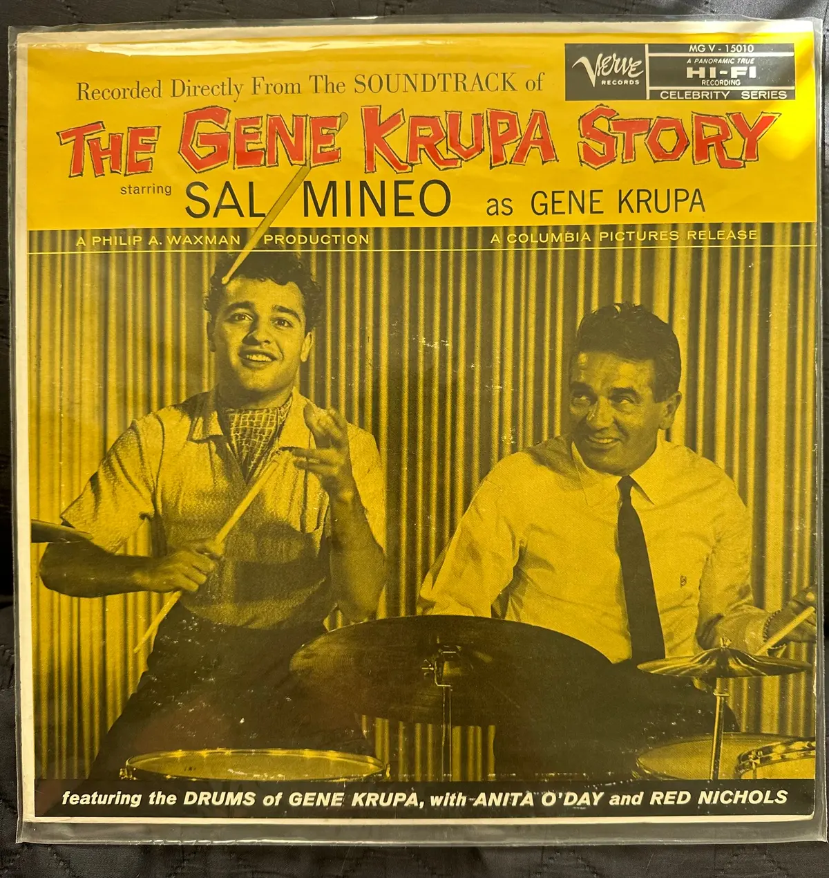 Sal Mineo In The Gene Krupa Story Lp Vinyl Used 1