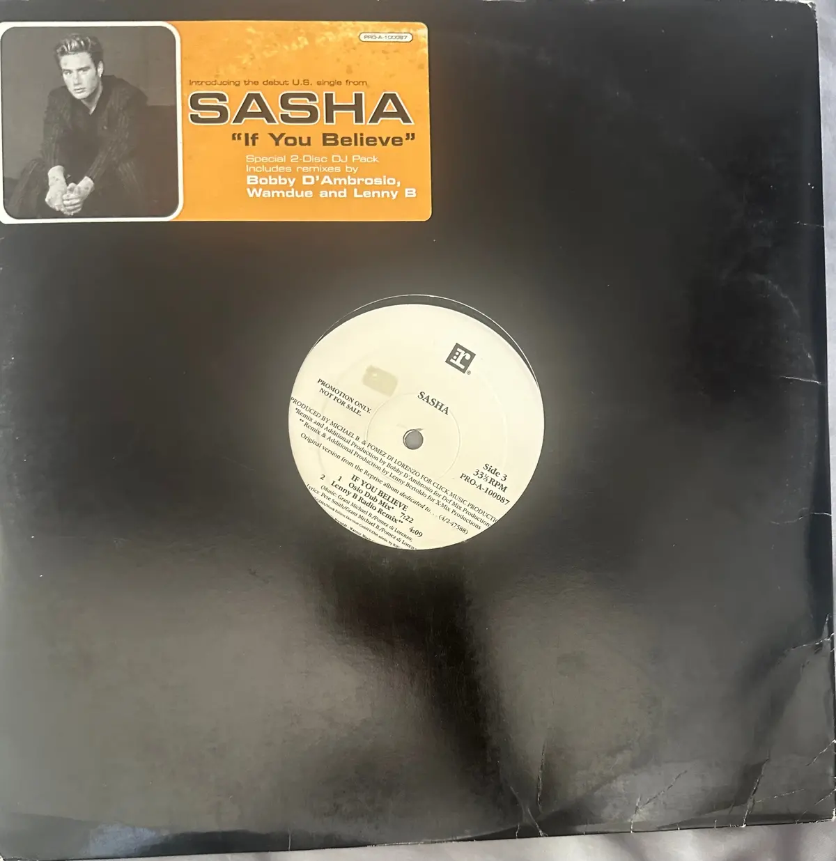 Sasha 2X12” If You Believe 12" Double Single Lp Vinyl - Used 1