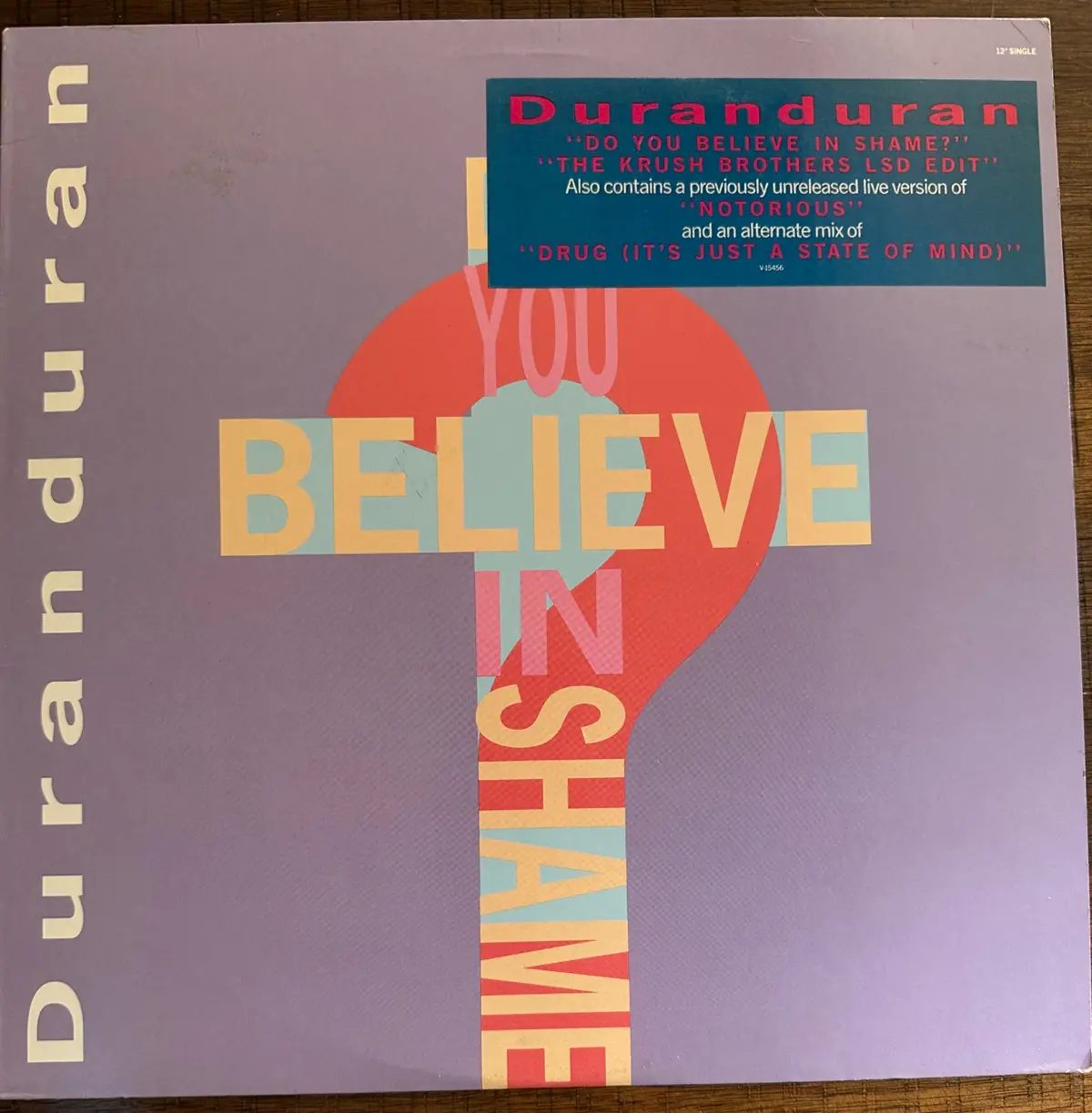 Duran Duran - Do You Believe In Shame? / Notorious / Drug - 12" Single Lp Vinyl - Used 1
