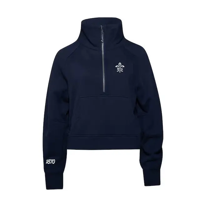Kappa Kappa Gamma Fleur De Key Lululemon Scuba Oversized Funnel-Neck Half Zip - Navy 1