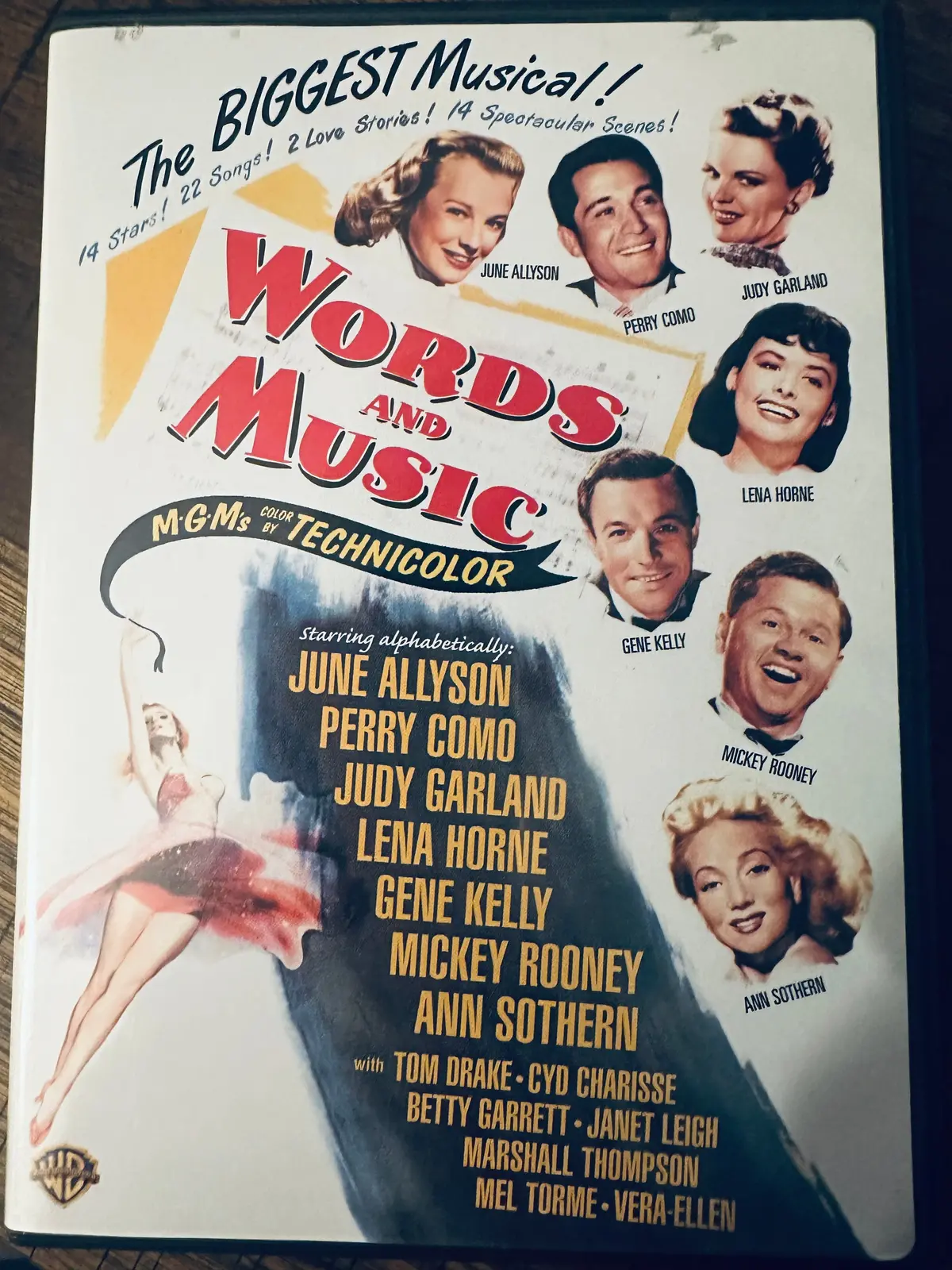 Words And Music, Mgm’S Technicolor Biggest Musical Dvd Used 1