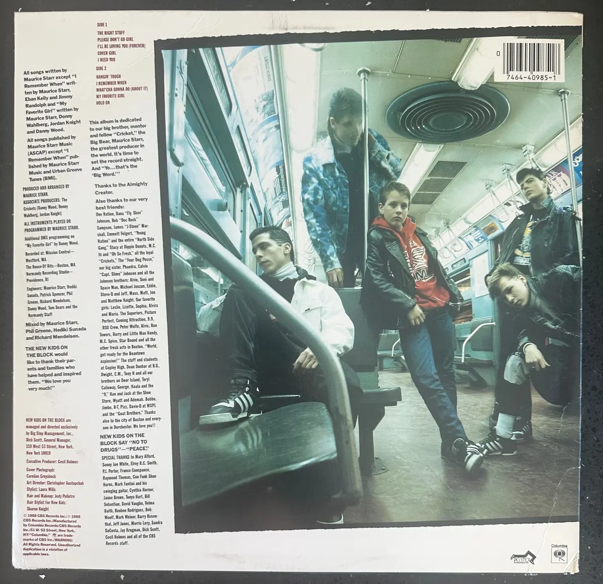 New Kids On The Block - Hangin' Tough Original Lp Vinyl - Used 2