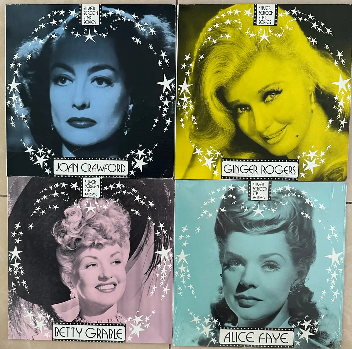 Silver Screen Star Series - Set Of 4 Lp Vinyl: Joan Crawford, Betty Grable, Ginger, Rogers, Alice Faye 1