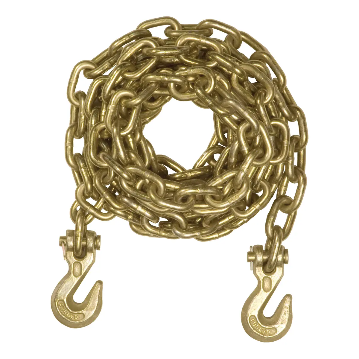 Curt 80305 14-Foot Trailer Safety Transport Tie-Down Load Binder Chain, 5/16-Inch Clevis Hooks, 18,800 Lbs. Break Strength 1