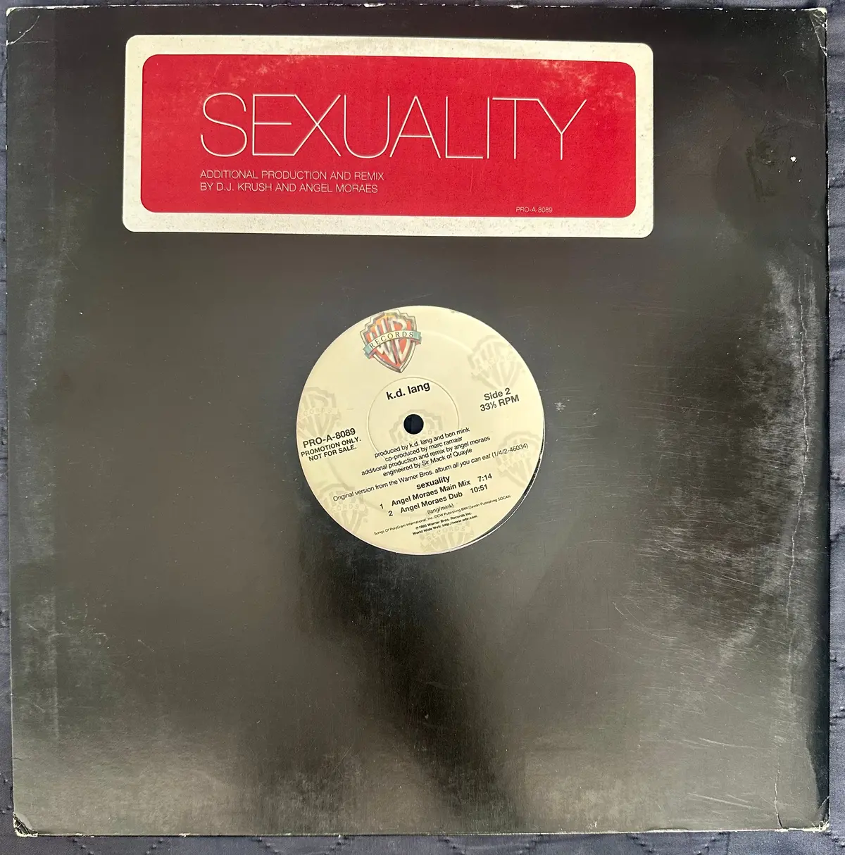 K.D. Lang - Sexuality (Remixes)  12” Vinyl Lp Used 1