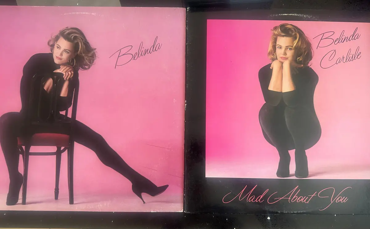 Belinda Carlisle - -1986 Debut Belinda Lp + Mad About You 12" Single (2 Vinyl Set) Used 1