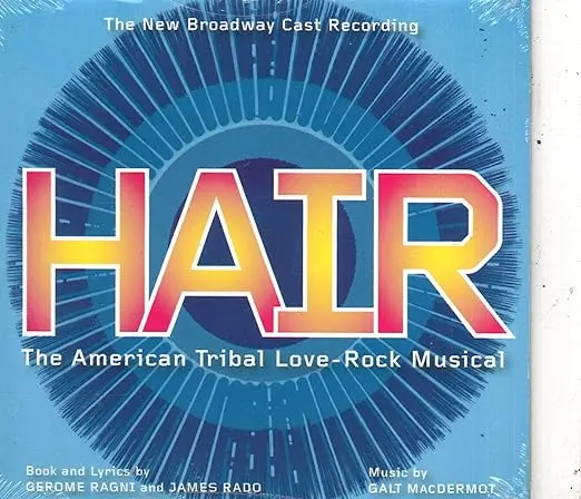 Hair - The New Broadway Cast Recording - The American Tribal Love-Rock Musical Cd- Used 1