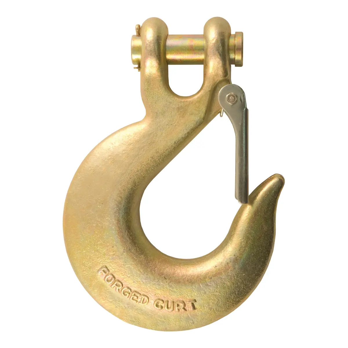 Curt 81920 5/8-Inch Forged Steel Clevis Hook With Safety Latch, 65,000 Lbs., 1-1/4-Inch Opening 1