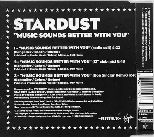 Stardust - Music Sounds Better With You (Import Cd Single) Used 2