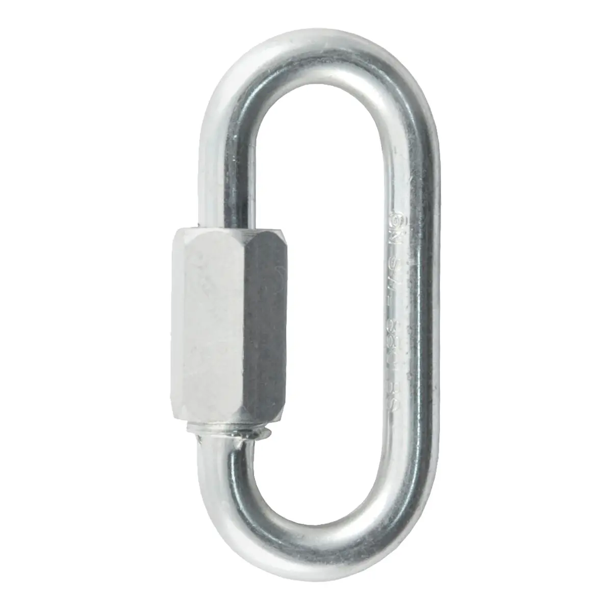 Curt 82610 Threaded Quick Link Trailer Safety Chain Hook Carabiner Clip, 1/4-Inch Diameter, 880 Lbs. 1