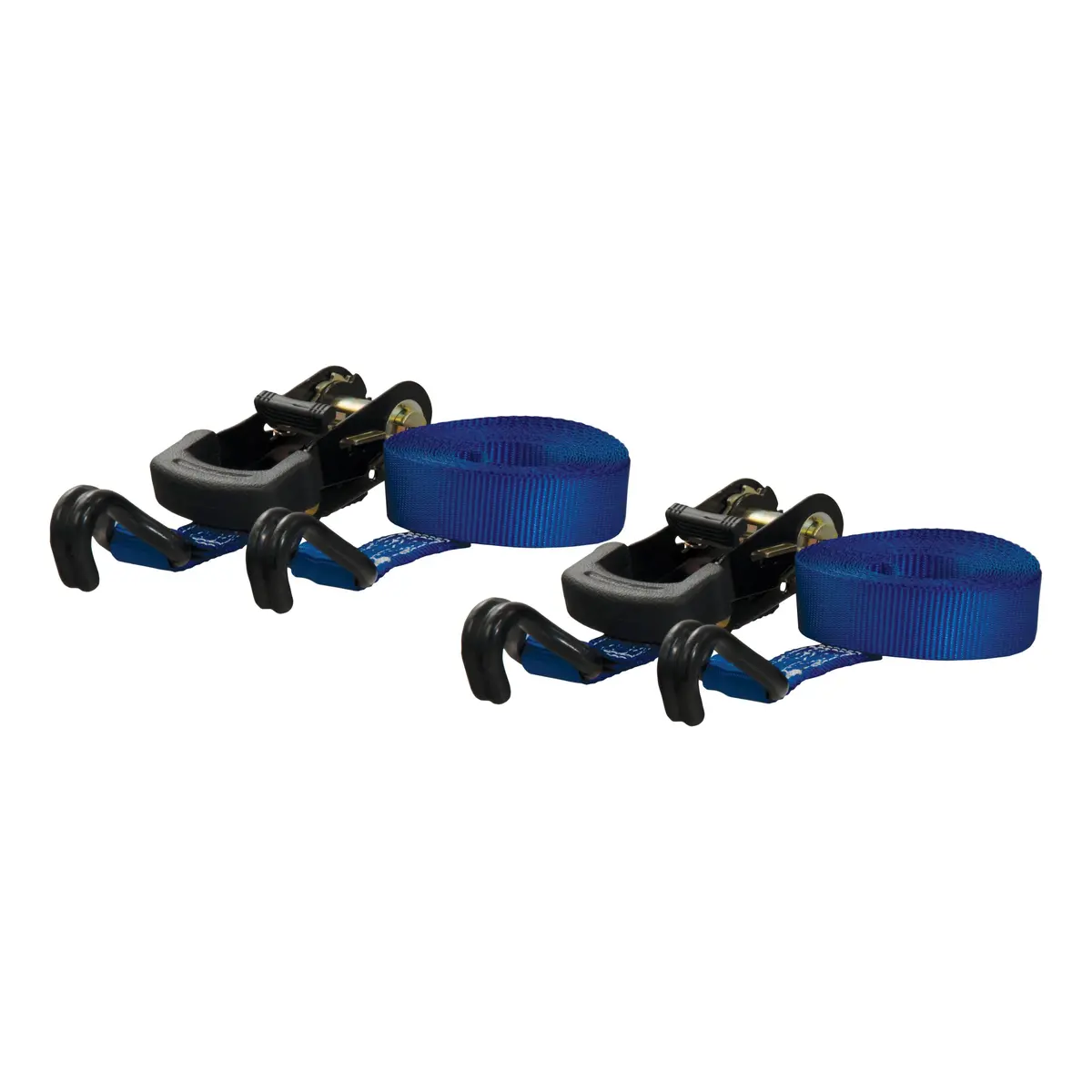 Curt 83020 1-Inch X 16-Foot Blue Nylon Ratchet Straps, 2,200 Lbs. Break Strength, 2-Pack 1