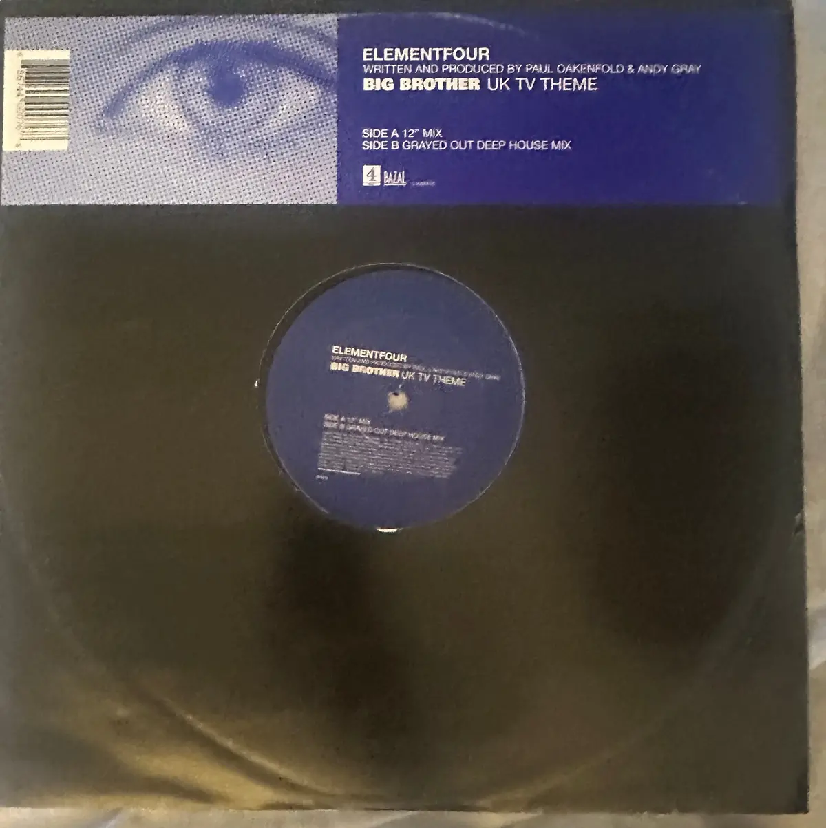 Paul Oakenfold 12" Lp Single Big Brother Uk Theme Vinyl Used 1