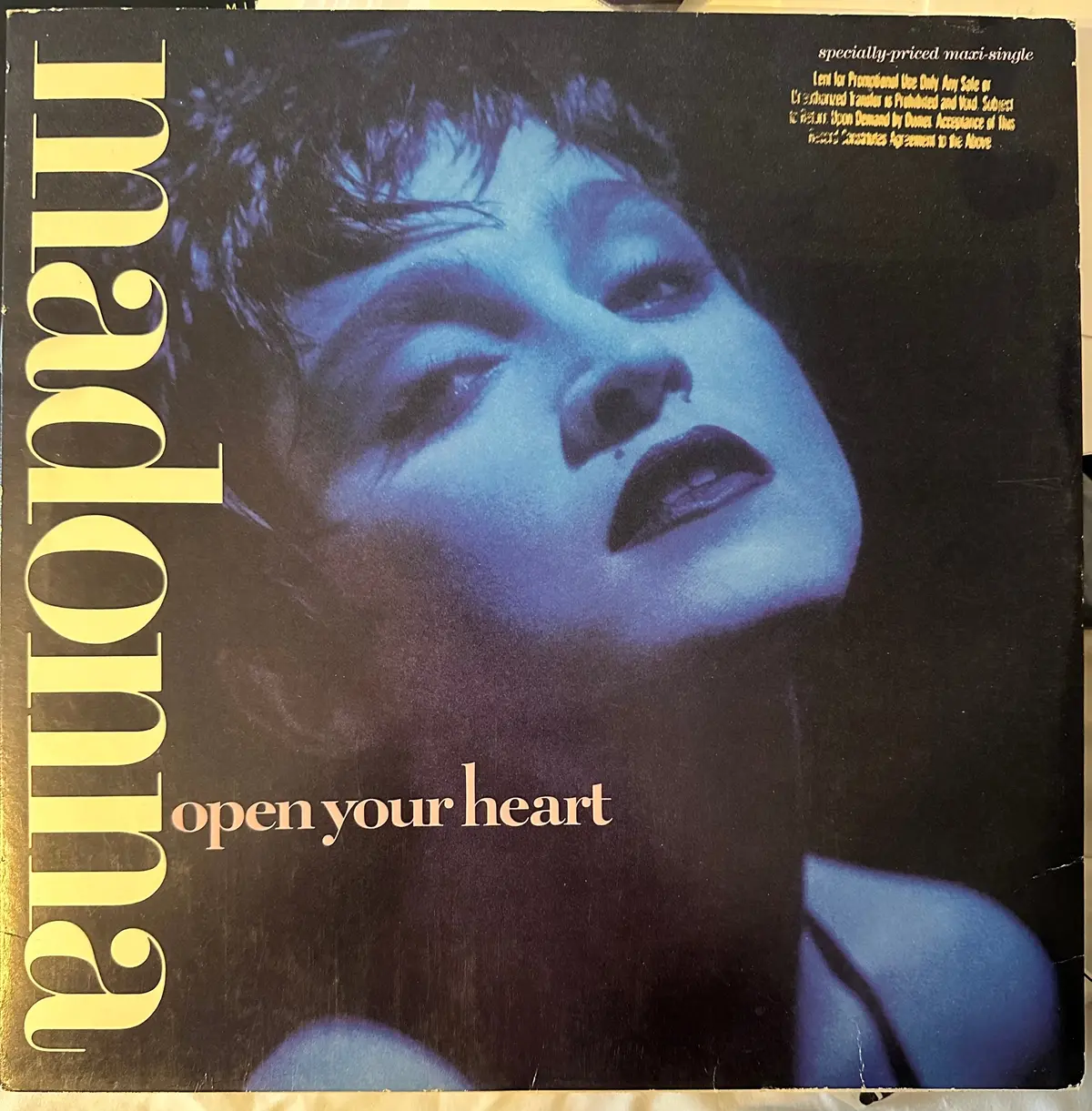 Madonna - Open Your Heart 1987 12" Lp (Promo) Vinyl - Used 1