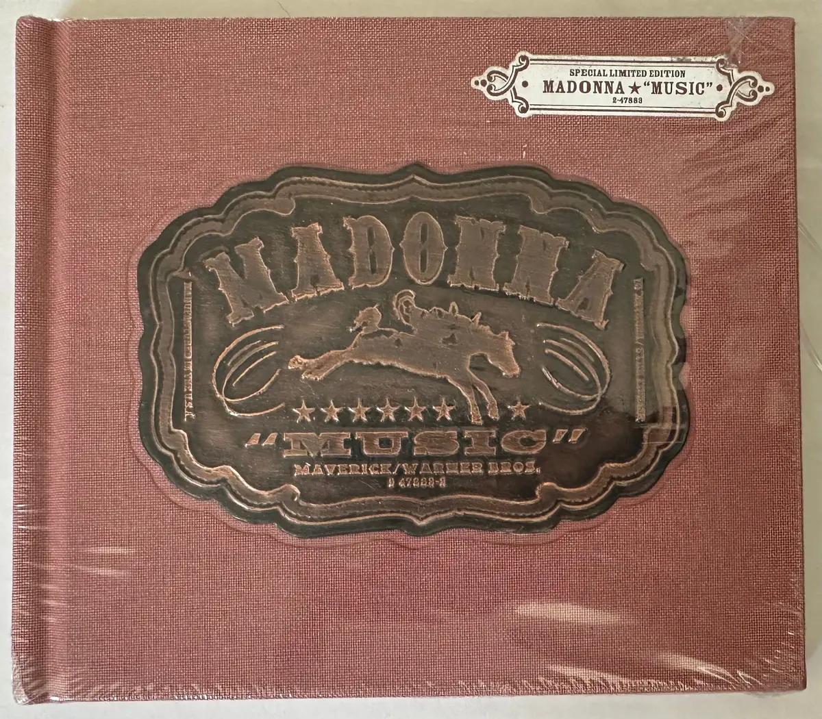 Madonna - Music Limited Edition Cd Pink Hessian Cover  - New 1