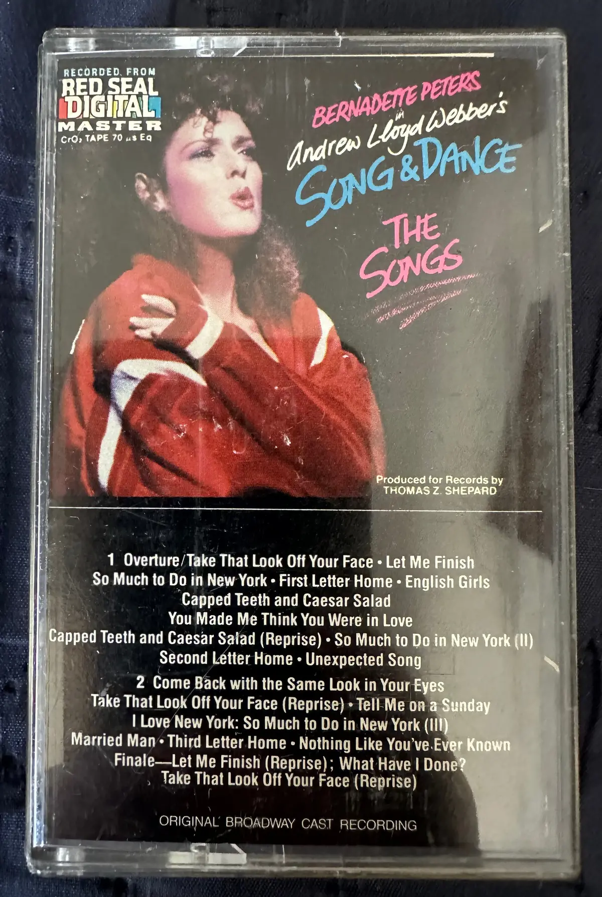Bernadette Peters - Song & Dance The Songs - Cassette Used 1