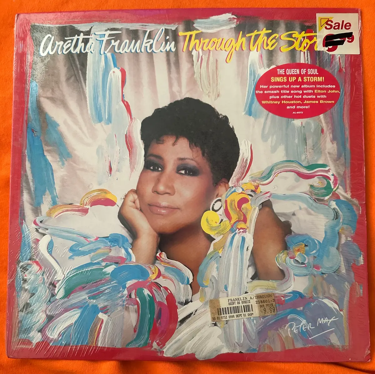 Aretha Franklin - Through The Storm Original Vinyl Lp - Used 1