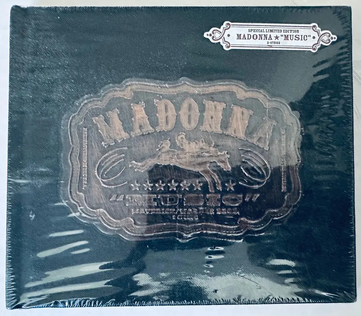 Madonna Music Limited Edition Cd Black  Hessian Rare Cover - New 1