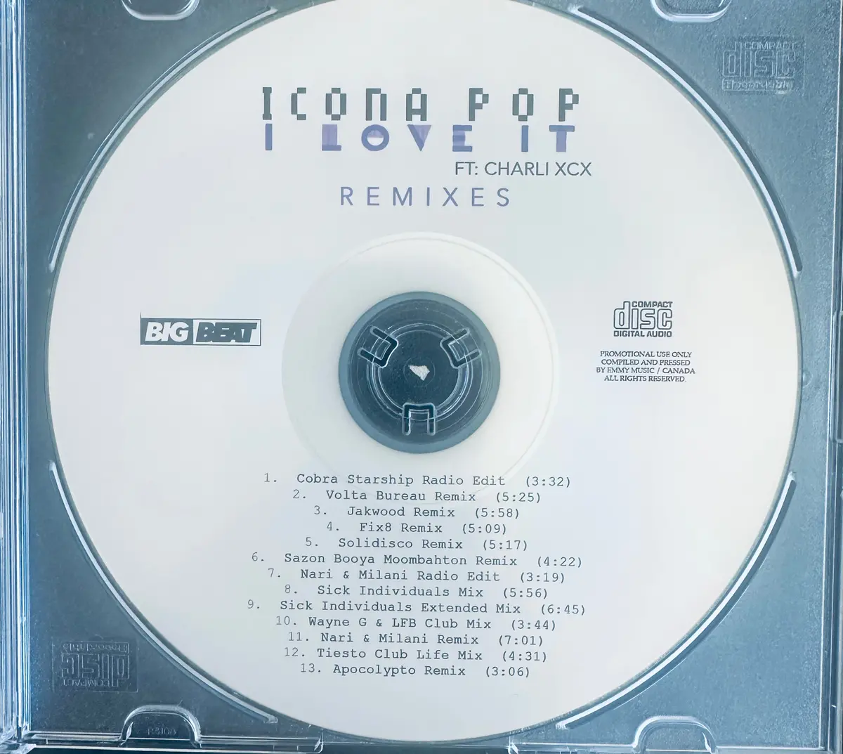 Icona Pop Ft: Charli Xcx - I Love It (Remixes) - Cd Single 2