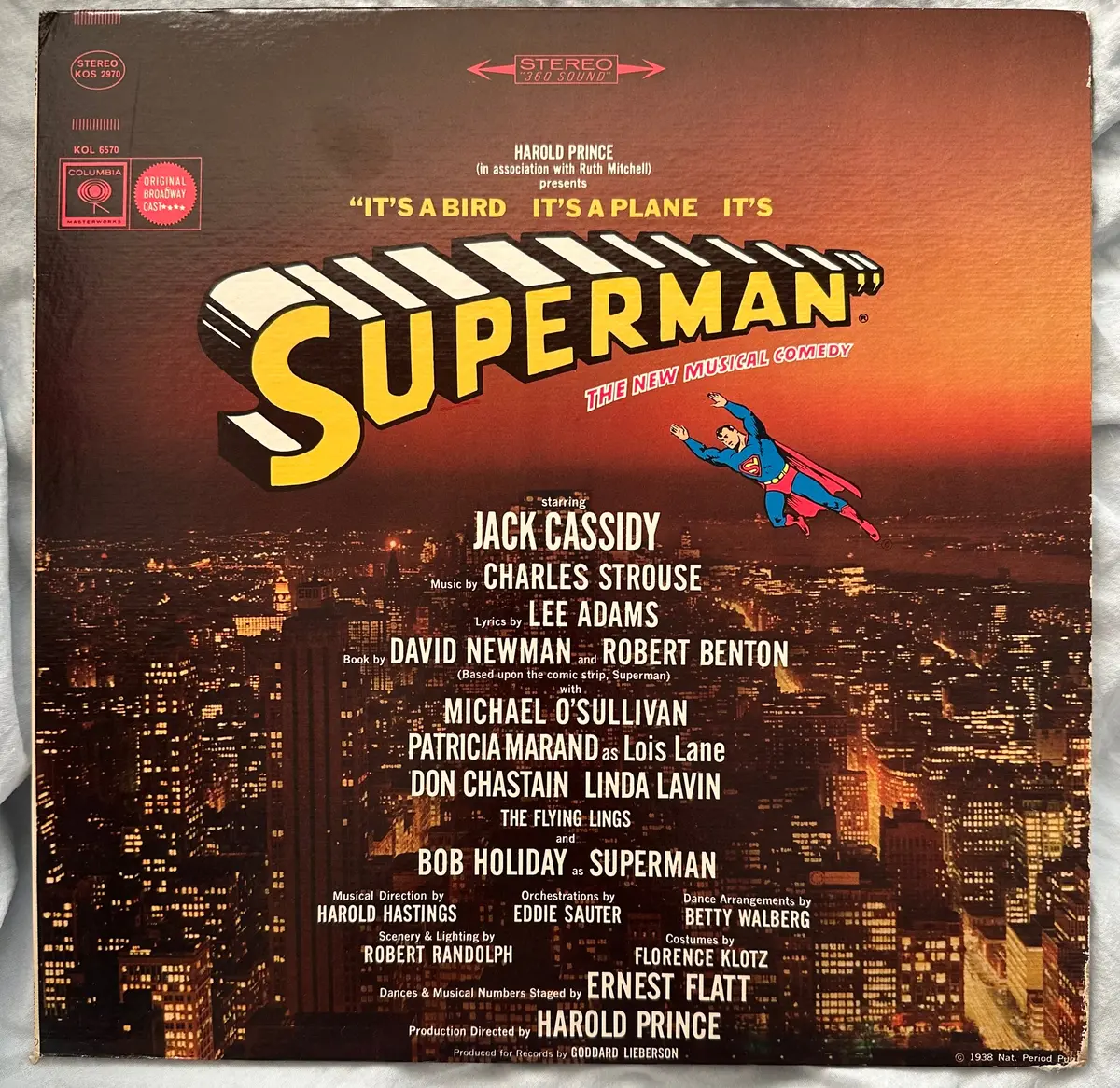 Superman - 1966 The New Musical Comedy Broadway Cast Recording Lp Vinyl Used 1
