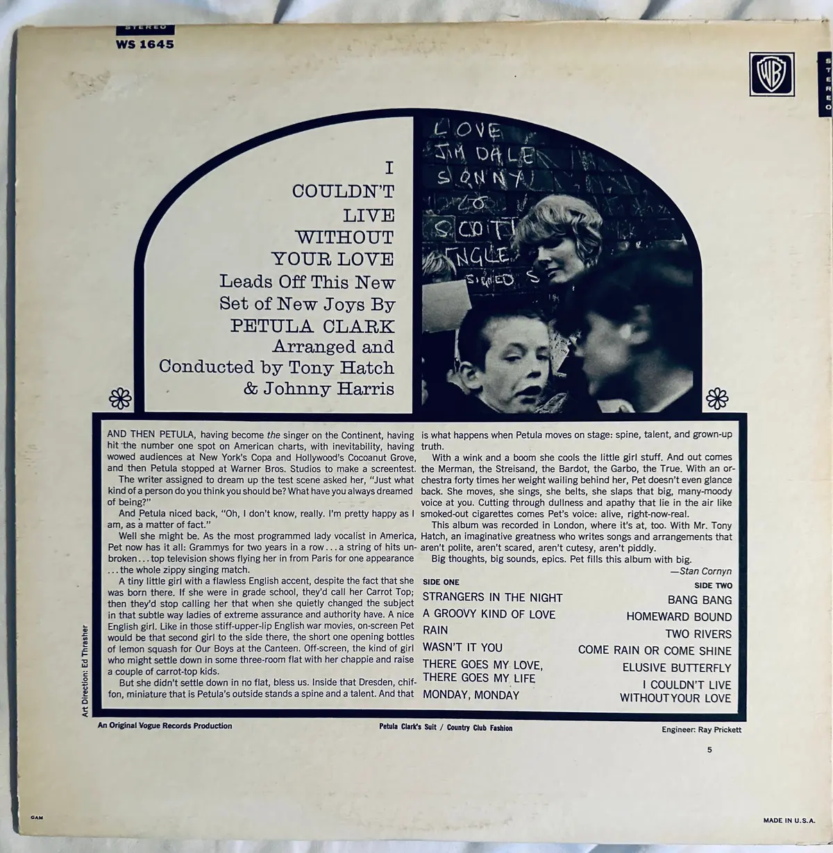 Petula Clark - I Couldn't Live Without Your Love - Lp Vinyl - Used 2