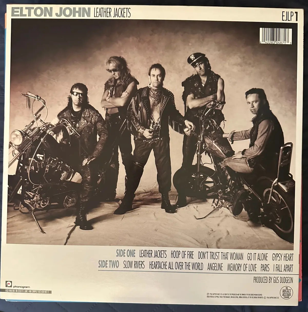 Elton John - Leather Jackets Lp Vinyl- Used 2