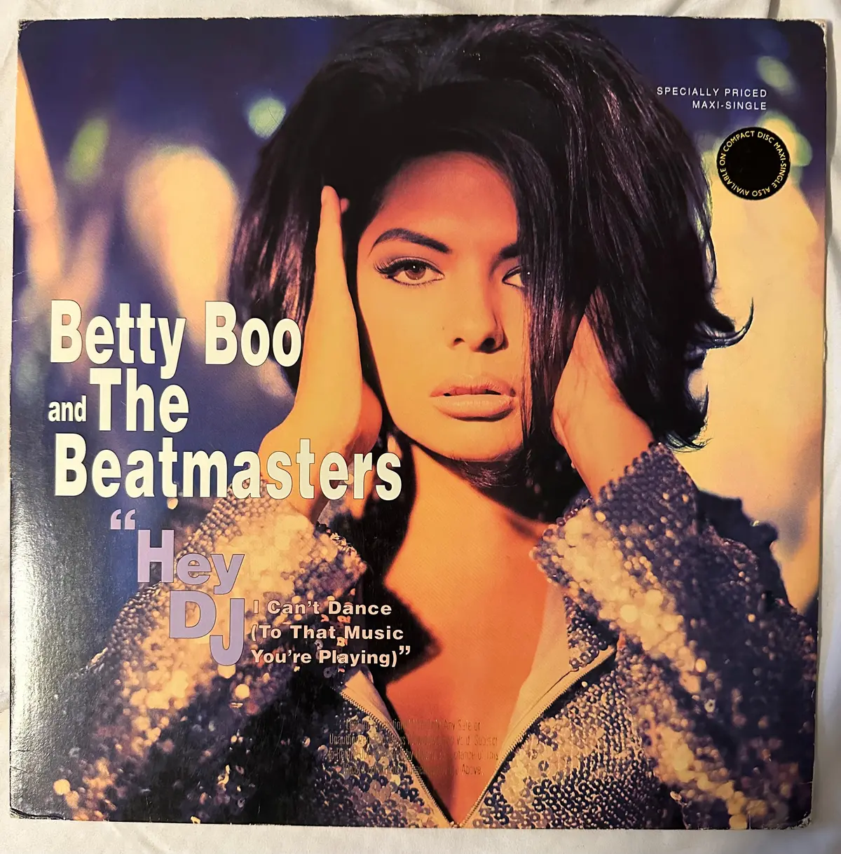 Betty Boo And The Beatmasters - "Hey Dj I Can't Dance To That Music You're Playing) 12" Single Lp  Vinyl - Used 1